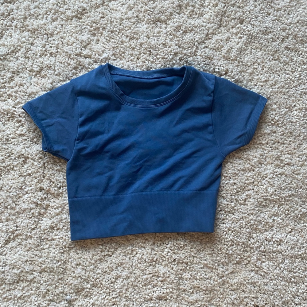 Aerie blue crop top